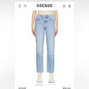 ReDone 70s Straight Leg Jeans